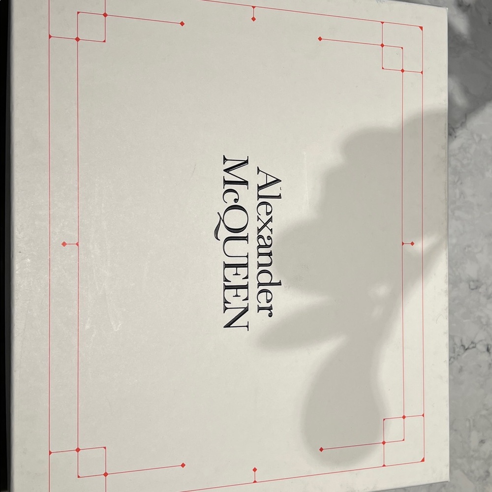 Alexander McQueen White Box with Red Accents